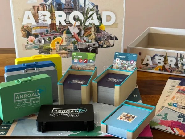 Abroad - Board game insert