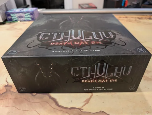 Cthulhu Death May Die - Board Game Boxes Inserts SLEEVED CARDS (holds Season 1, 2, 3, 4, Unknowable, Goat, Yog, Ithaqua, Animal Allies)
