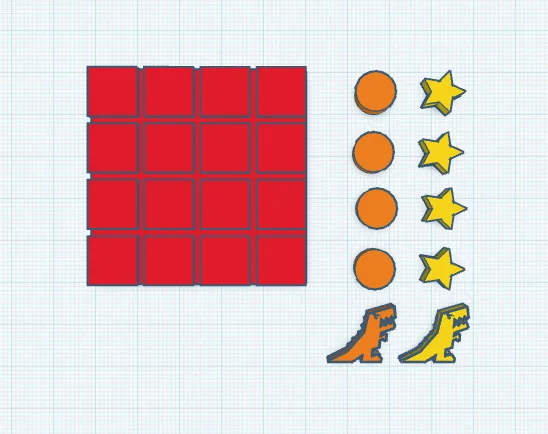 Dino checkers