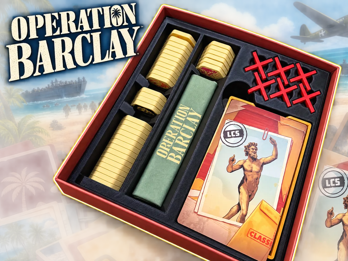 Operation Barclay Board Game Insert Organizer
