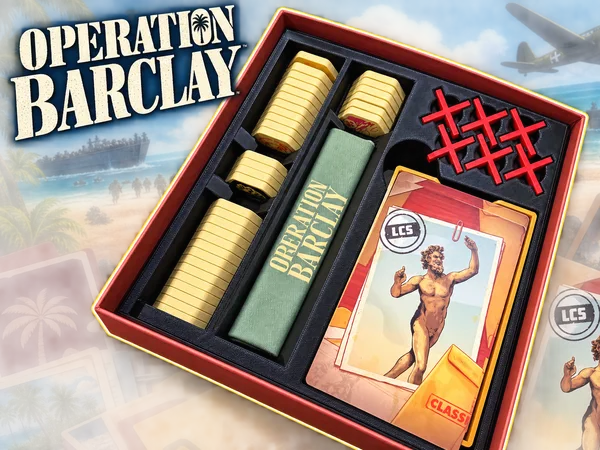 Operation Barclay Board Game Insert Organizer
