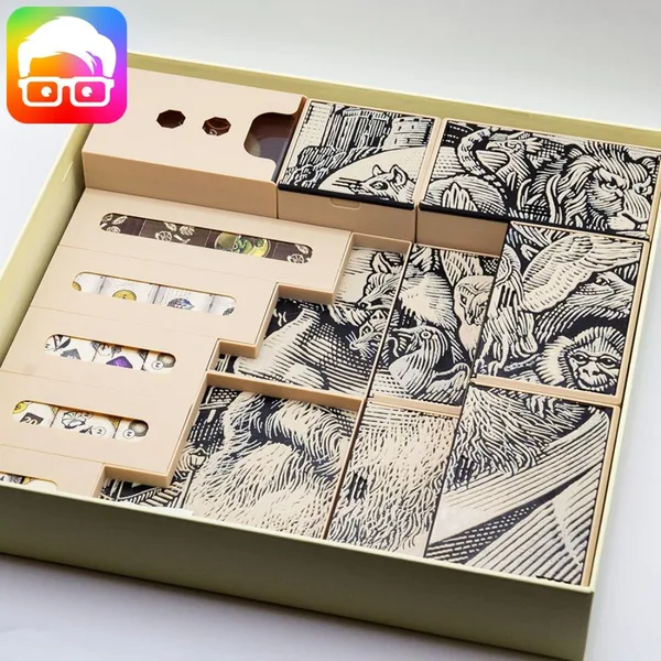 DARWIN'S JOURNEY BOARDGAME INSERTS / ORGANIZER BY AM-MEDIA [MULTICOLOR WITH ANY 3D PRINTER]