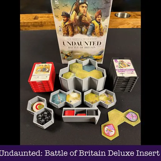 Undaunted: Battle of Britain Insert and Gameplay Organizer | 3D Printable STL
