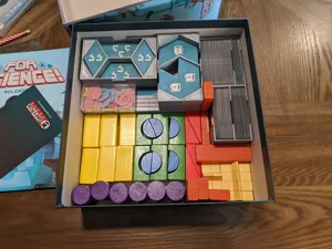 For Science board game box insert/organizer - sleeved cards