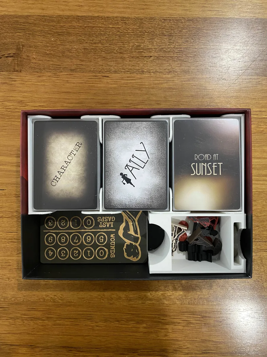 Mantis Falls board game insert