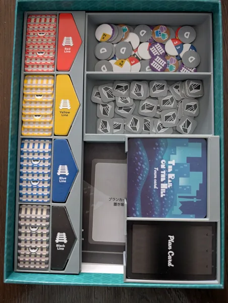 The Rail on the Hill Board Game Insert