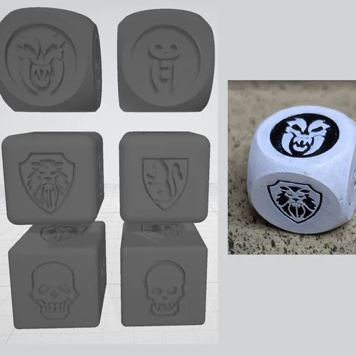 Hero Quest cube 16mm
