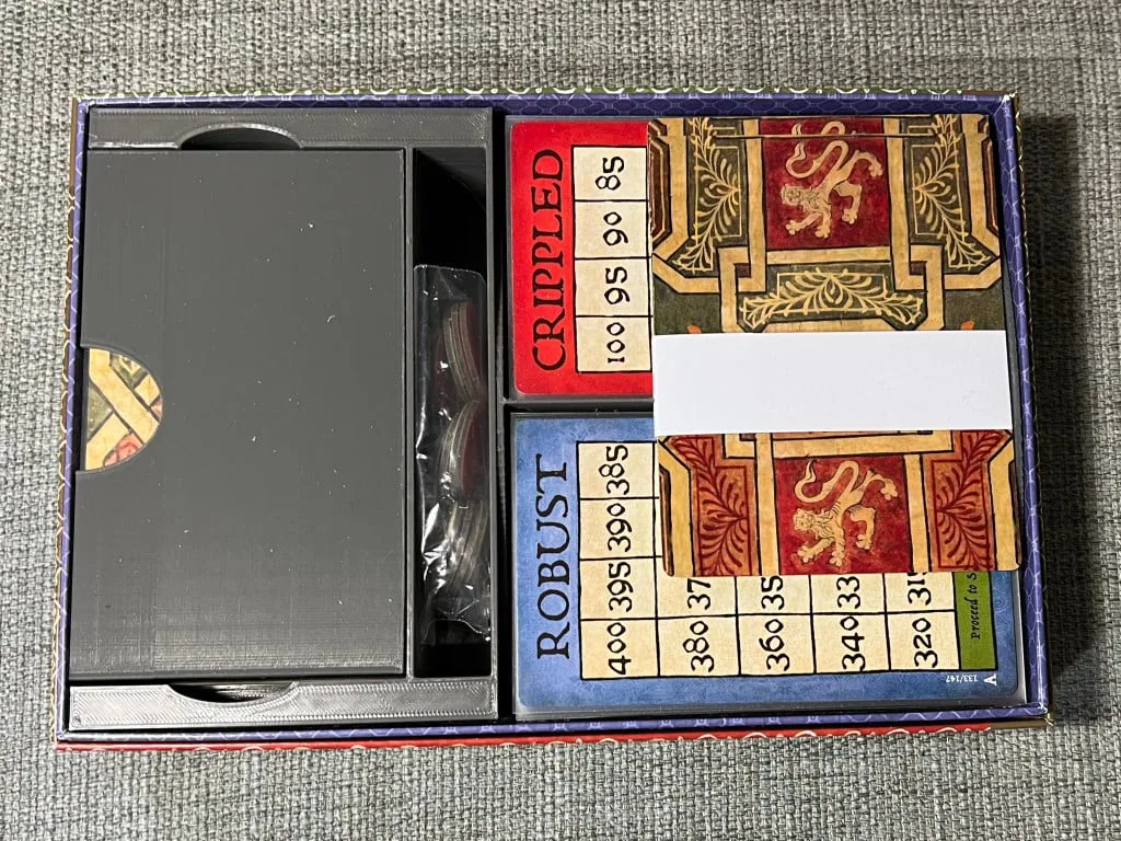 Tournament at Avalon insert for sleeved cards