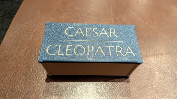 Caesar & Cleopatra card game travelbox