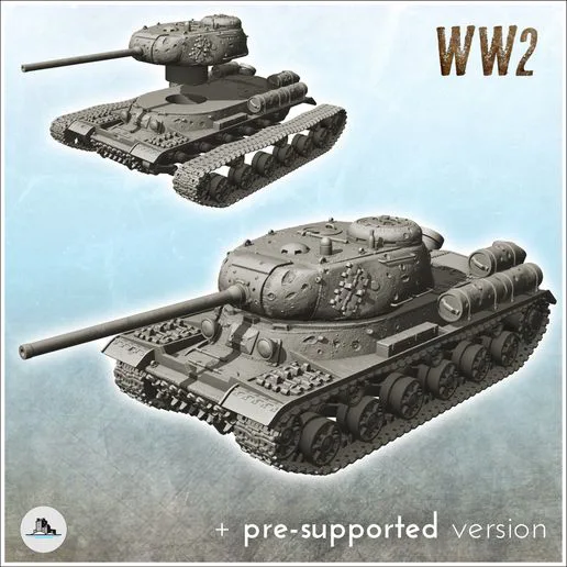 IS-1 - (pre-supported version included) WW2 USSR Russian Flames of War Bolt Action 15mm 20mm 25mm 28mm 32mm