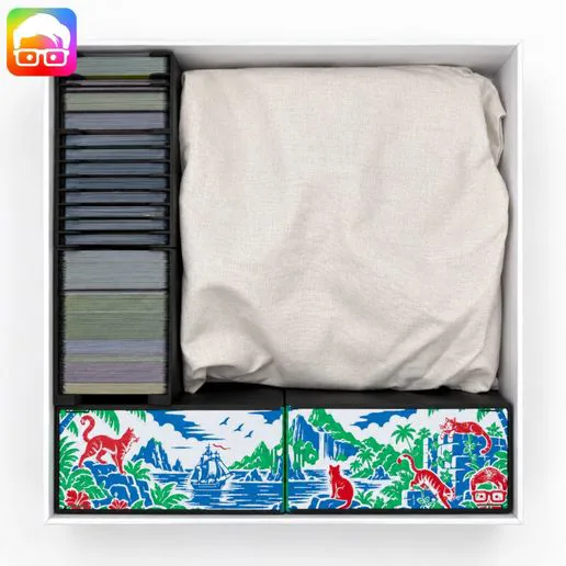 The Isle of Cats ALL-IN Organizer (inc. Late arrivals & kickstarter pack 1) by @ammedia3d [tabletop board game product sku: TIOC001]