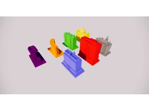 Acquire Board Game 3D Pieces for 2008 Avalon Hill Version