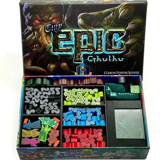 Tiny Epic Cthulhu and Expansion box organizer