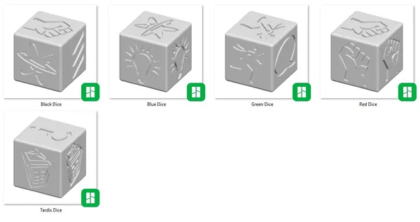 Doctor Who Time of the Daleks Dice set