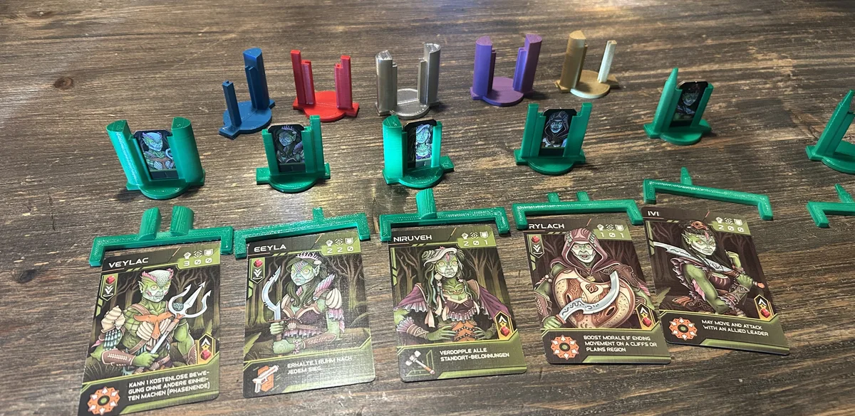 Circadians: Chaos Order: Alternative Standde and Marker for Cards (Boardgame Addon)