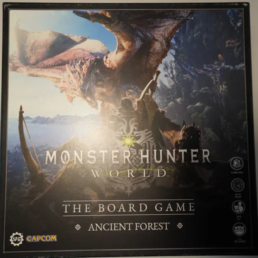 Board Game Insert Organizer Monster Hunter World: The Board Game - Ancient Forest + Wildspire Waste + expansions