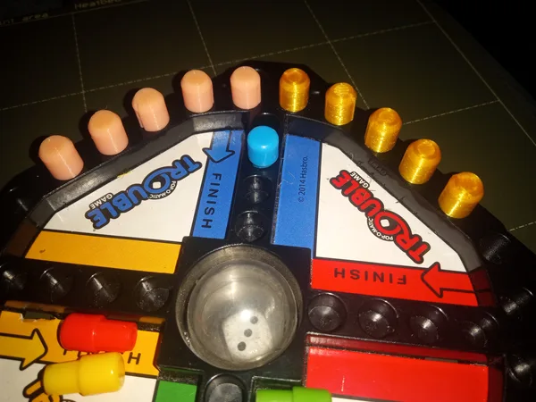 Trouble Travel Game Playing Piece