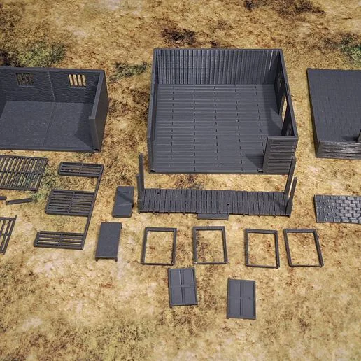 28mm Dead Mans Hand Sheriffs Office with jail cells