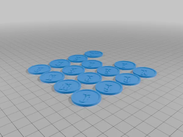 Dead Man's Hand Initiative Tokens