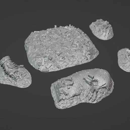 Dust 1947 - Terrain - BABYLON RUBBLE Proxy (Supported)