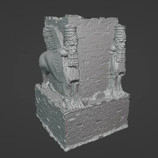 Dust 1947 - TERRAIN - BABYLONIAN Lamassu PILLAR Proxy