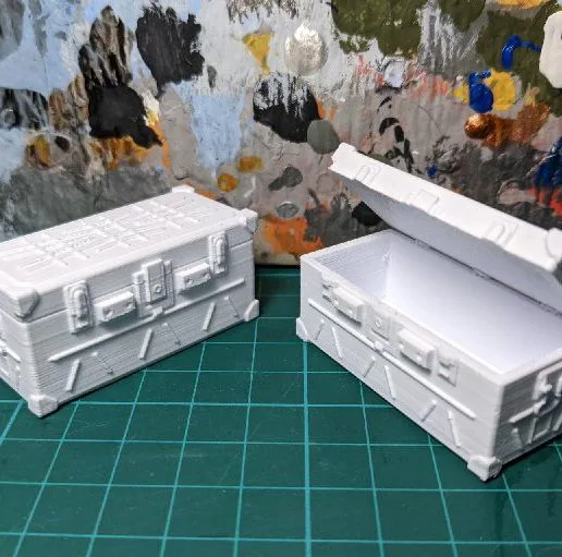 Dust 1947 / 1948 - 28mm Ammo Crate, Blank and Japanese Themed