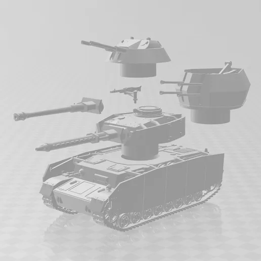 Panzer IV, Wirbelwind, & Kubelblitz for Dust 1947