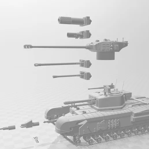 Churchill variants for Dust 1947 and Warfare