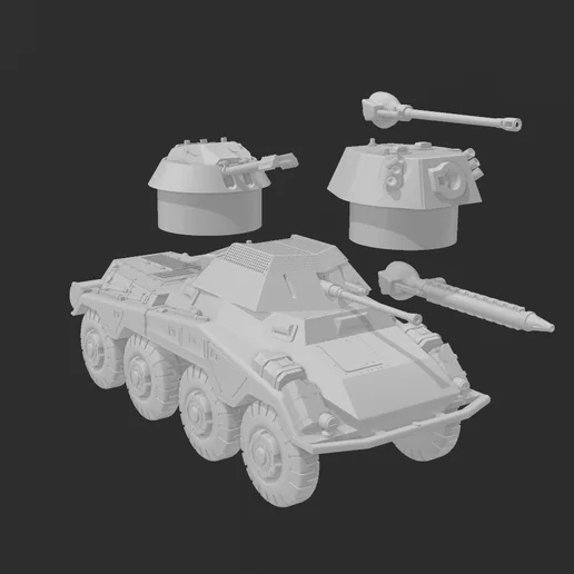 Sd.Kfz. 234/1 Nordwind, /47 Nordwind II, /2 Puma, & /5 Kuguar for Dust 1947