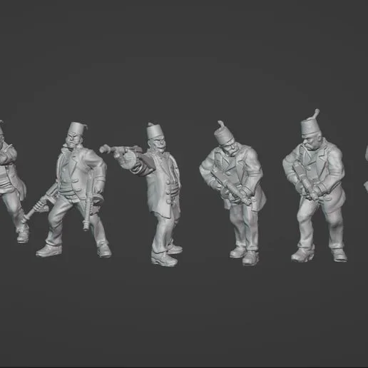 Dust 1947 - Mythos - CTHULHU CULTIST GUARDS MULTIOPTION Squad  Proxy (Supported)