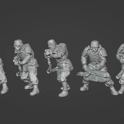 Dust 1947 - Axis - BLUTKREUZ KORPS LASER GRENADIER SQUAD Proxy (Supported)