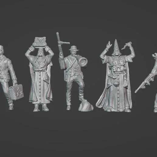 Dust 1947 - Mythos - Cultist Command Squad Proxy (Supported)