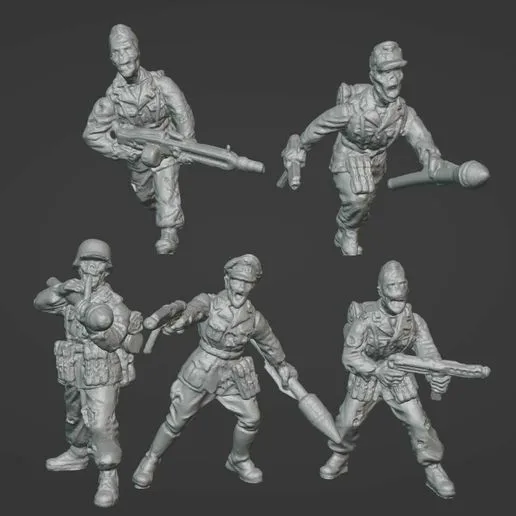 Dust 1947 - Axis - ZOMBIE GRENADIER SQUAD Proxy
