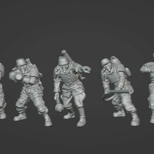 Dust 1947 - Axis - Sturmgrenadier Assault Engineer Squad Proxy (Supported)