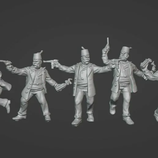 Dust 1947 - Mythos - 5 CULTIST SABOTEURS Proxy Squad (Supported)