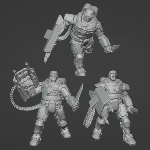 Dust 1947 - Axis - HEAVY GRENADIER ASSAULT SQUAD Proxy
