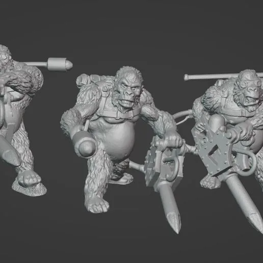 Dust 1947 - Axis - BLUTKREUZ GORILLA PIONEER SQUAD Proxy