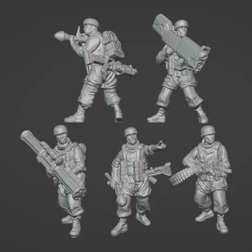 Dust 1947 - Axis - FALLSCHIRMJÄGER Anti Tank Squad Proxy
