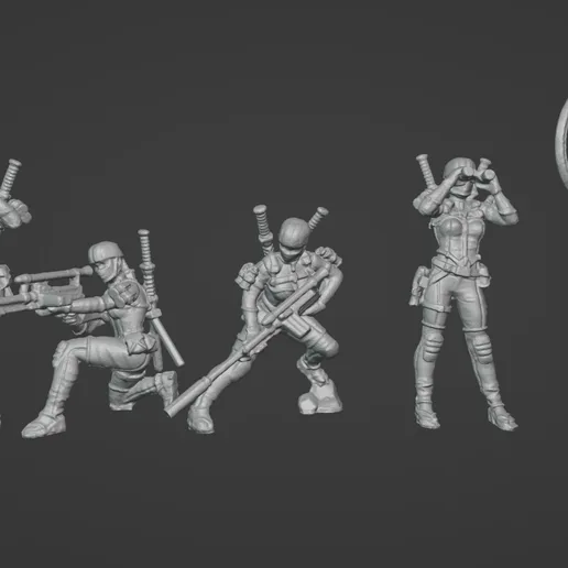 DUST 1947 - IJN - NINJA SPECIALISTS PROXY (Supported)