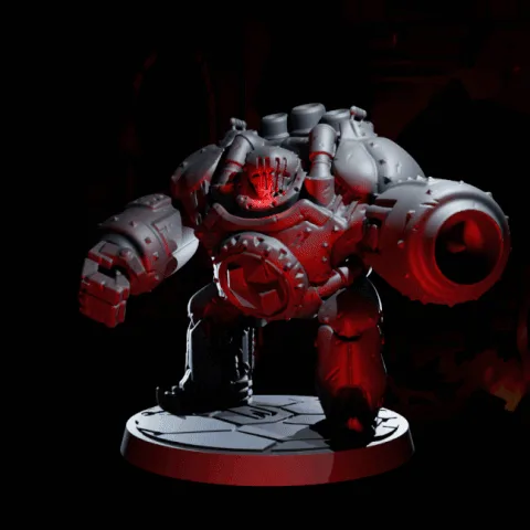 The Dredge - Pose 03 - Mech - Darkest Dungeon Inspired Hero for the Boardgame