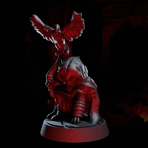The Falconer - Pose 01 - Darkest Dungeon Inspired Hero for the Boardgame