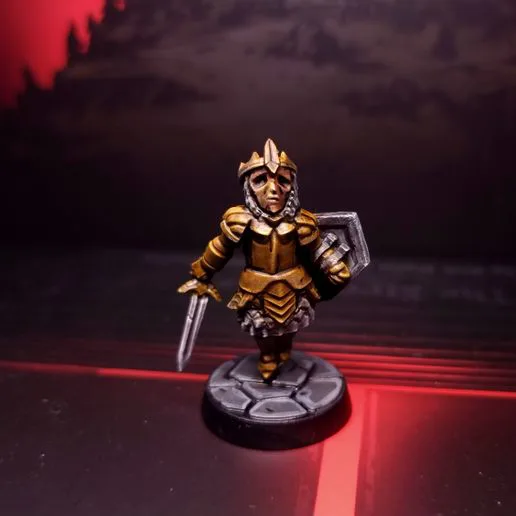 The Seraph - Pose 02 - Floating - Darkest Dungeon Inspired Hero for the Boardgame