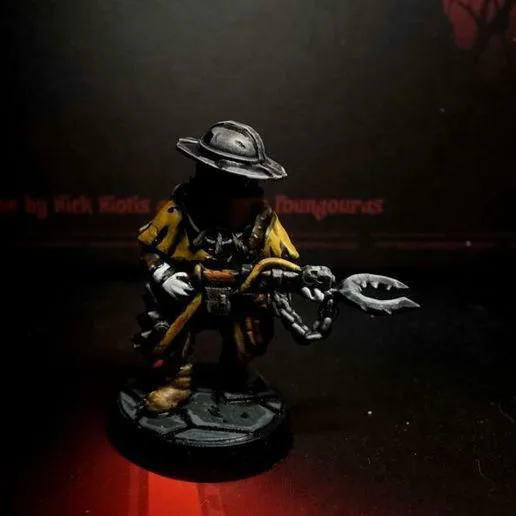 The Exterminator - Pose 01 - Darkest Dungeon Inspired Hero For The Boardgame