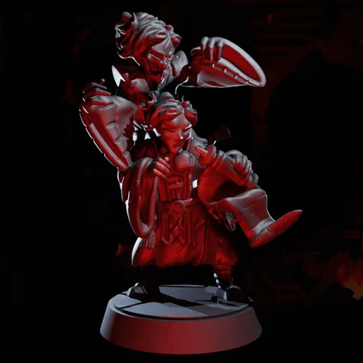 The Sisters - Pose 02 - Scholar - Darkest Dungeon Inspired Hero for the Boardgame