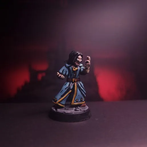 The Stargazer - Pose 01 - Darkest Dungeon Inspired Hero for the Boardgame