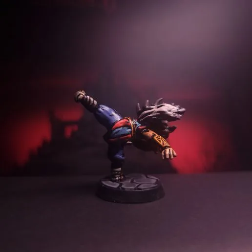 The Monk - Pose 02 - Darkest Dungeon Inspired Hero for the Boardgame