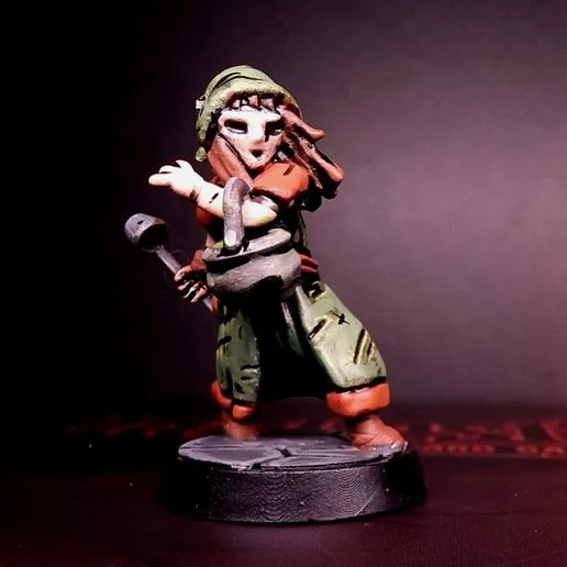 The Botanist - Pose 01 - Darkest Dungeon Inspired Hero for the Boardgame