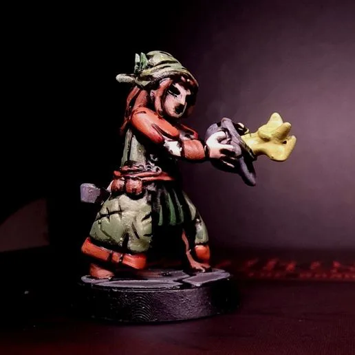 The Botanist - Pose 02 - Darkest Dungeon Inspired Hero for the Boardgame