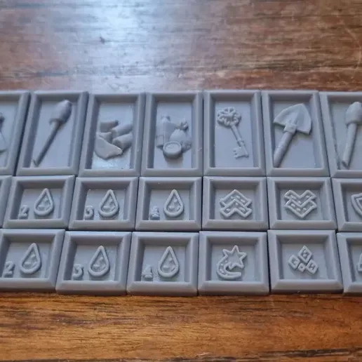 Darkest Dungeon-Inspired Board Game Tokens | Enhanced Token Set for Tabletop Gamers & Modders
