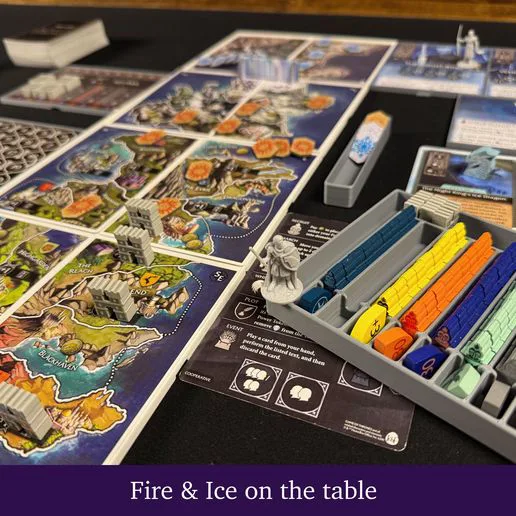 Tiny Epic Game of Thrones Insert, Map Holder and Gameplay Organizer | Unofficial